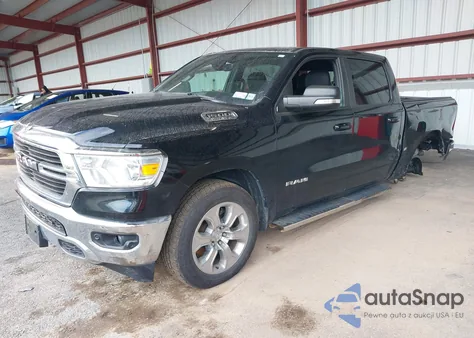 2021 Ram 1500 Big Horn 4X4 6'4 Box из США, поврежденный, VIN 1C6SRFMT8MN634176